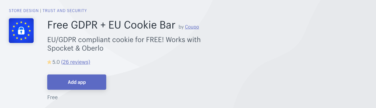 GDPR + EU Cookie Bar