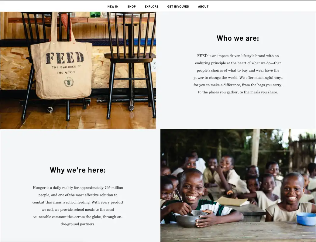 About Us in Home Page Design