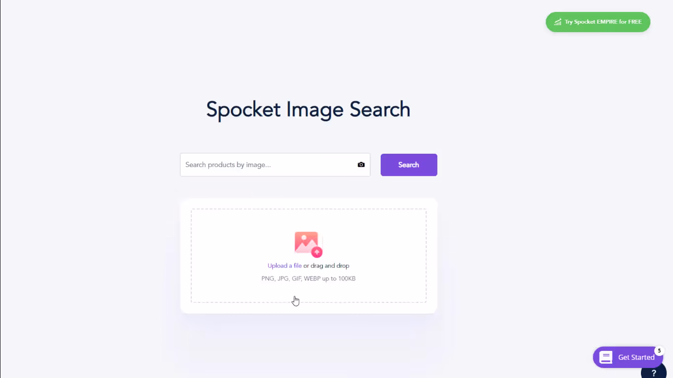 Recherche d'images Spocket