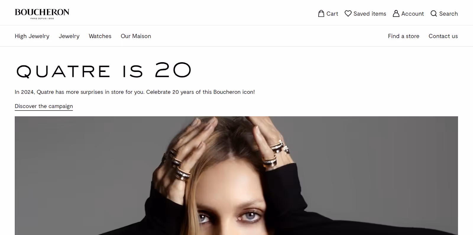 Homepage di Boucheron