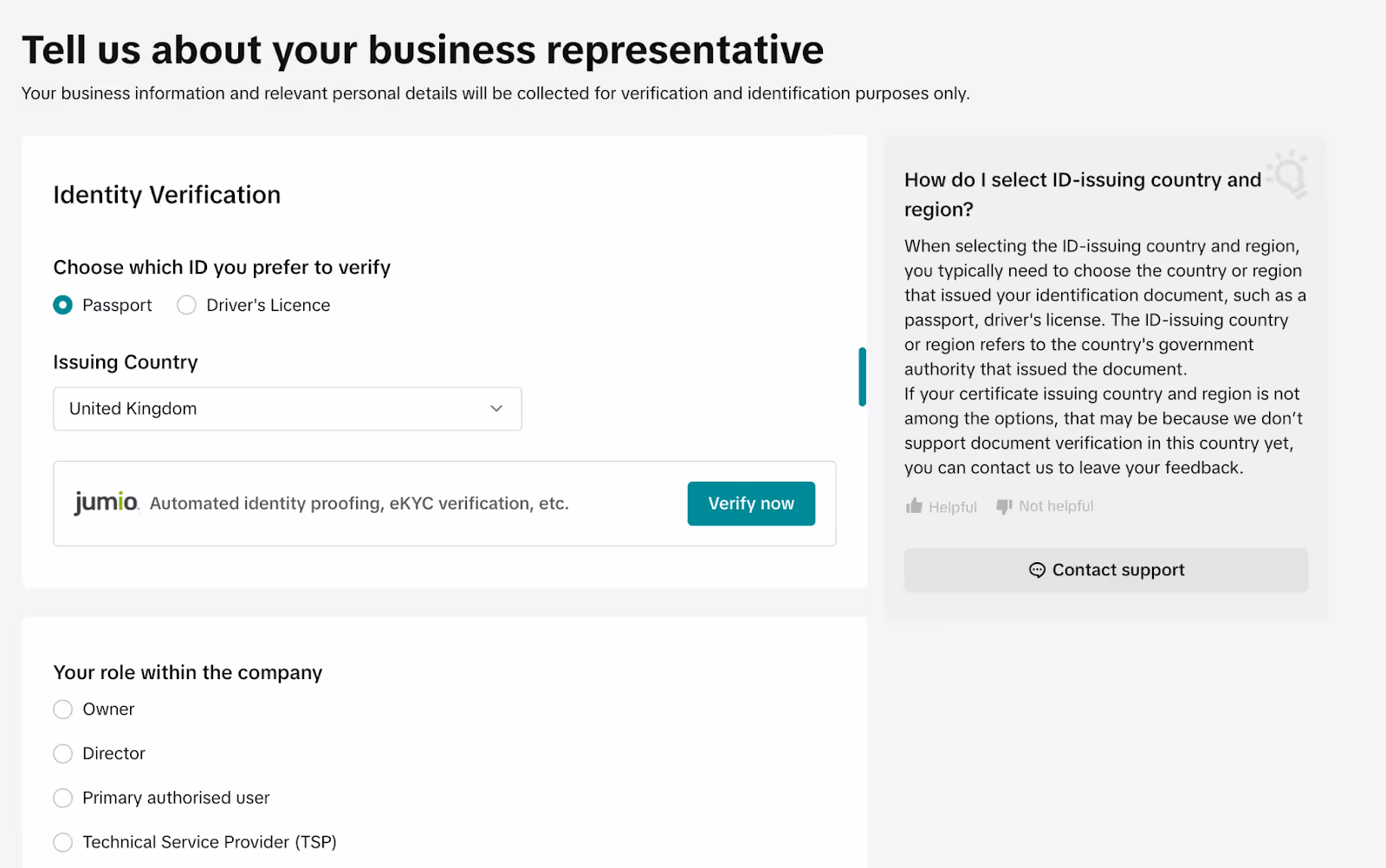 Business Representative