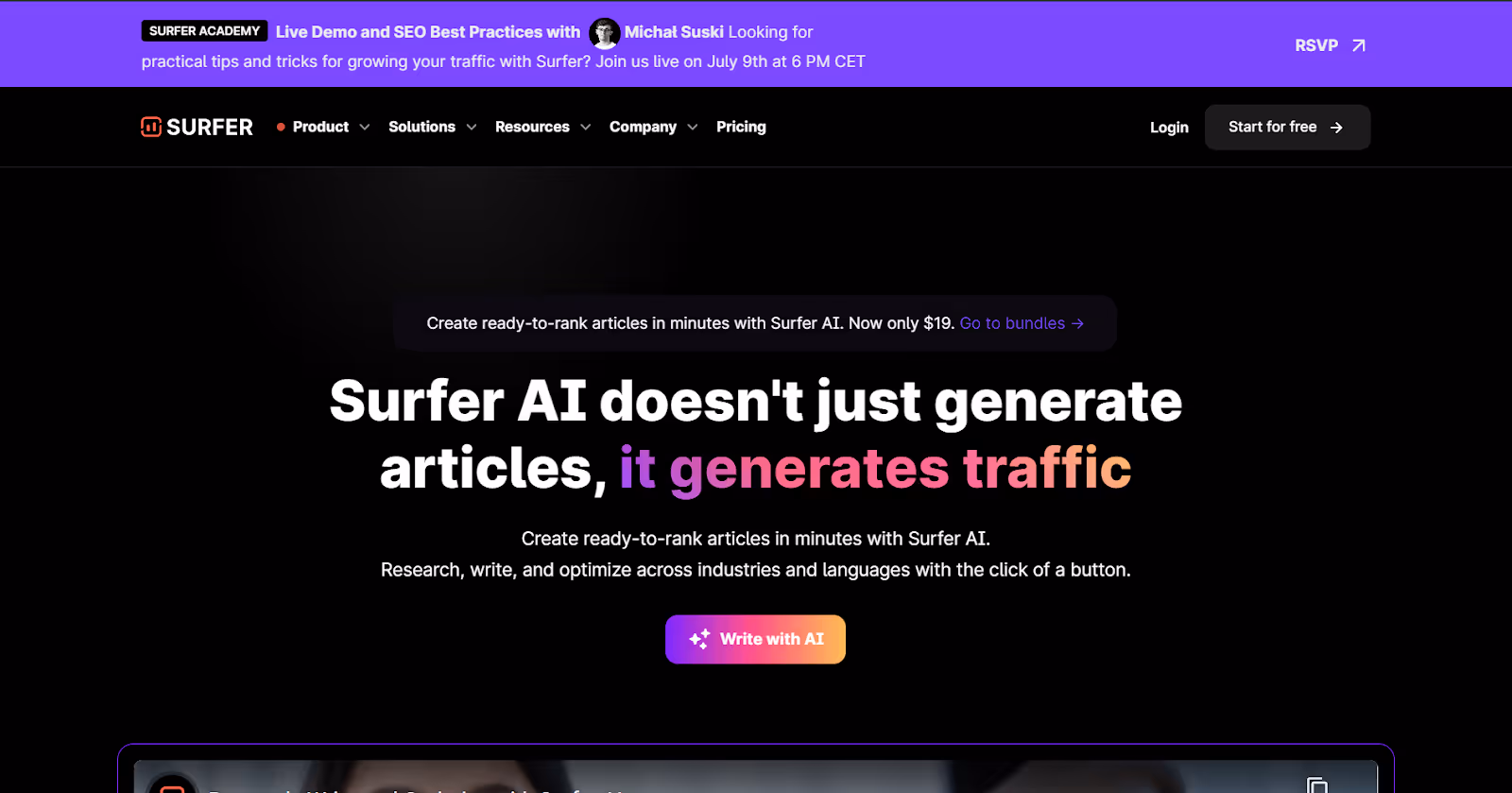 Surfer AI