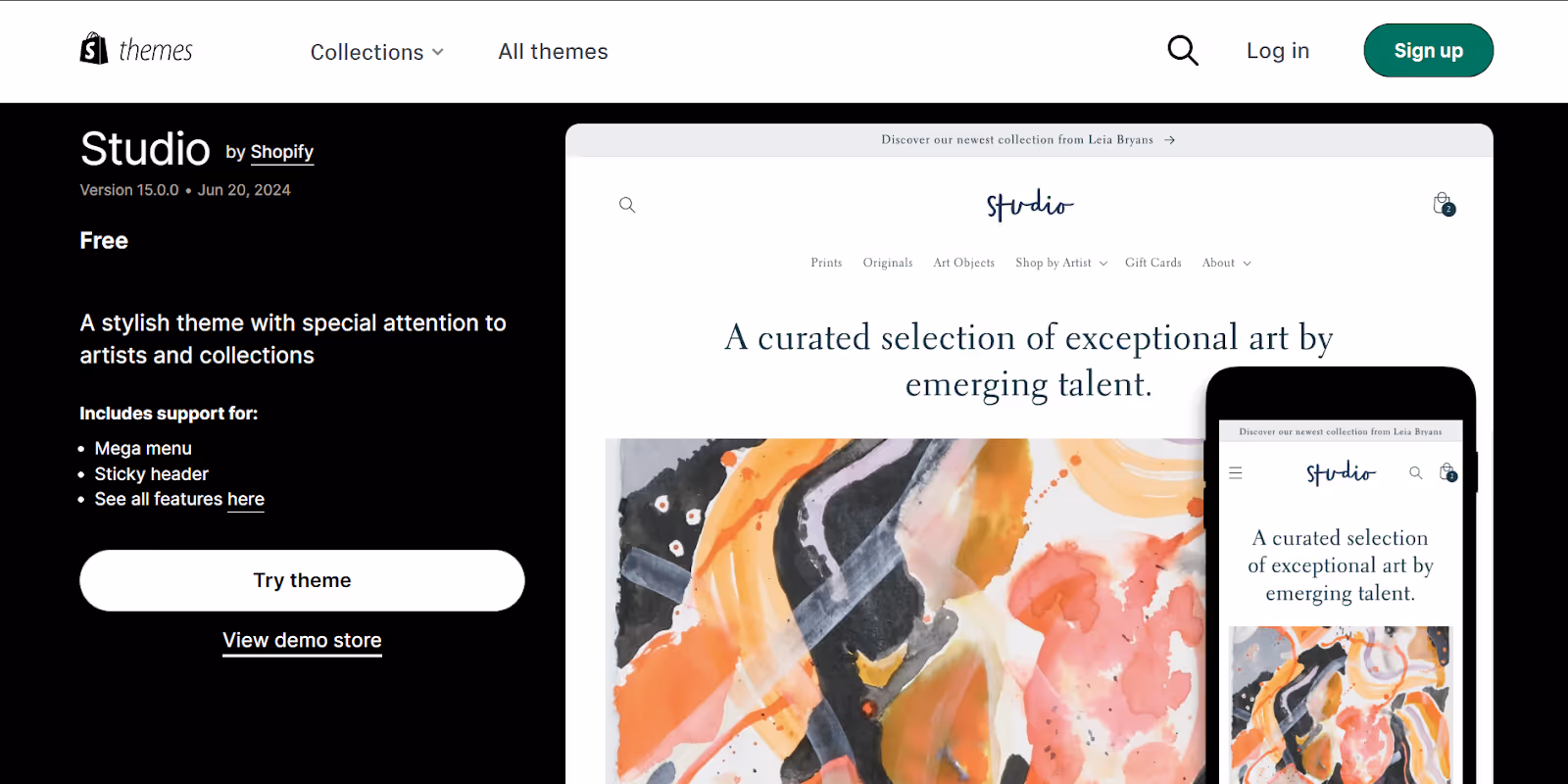 Tema Studio para Shopify