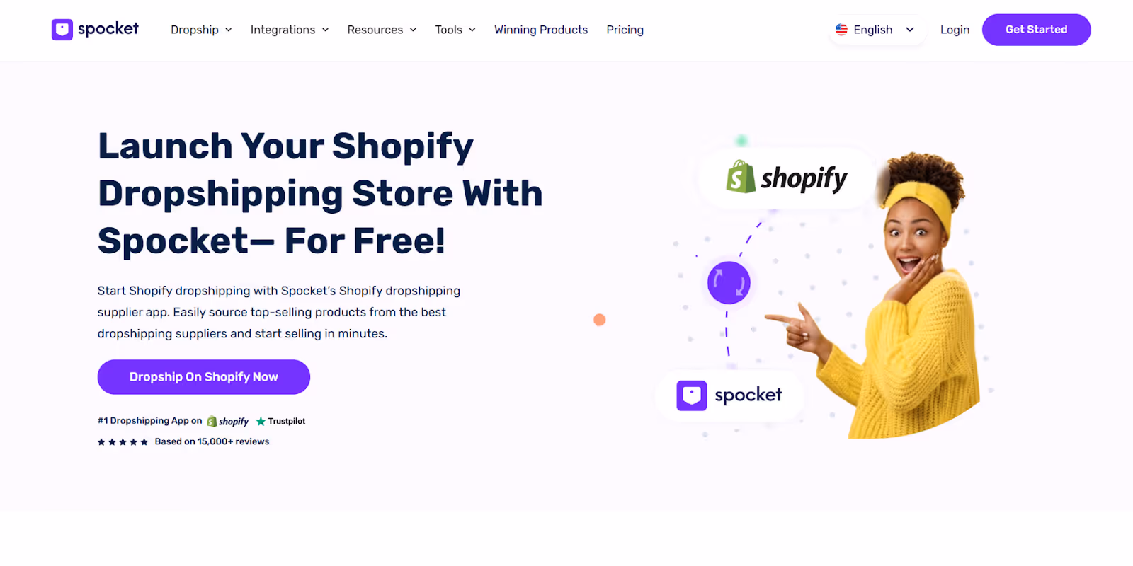 Shopify's enables you to launch your own dropshipping store
