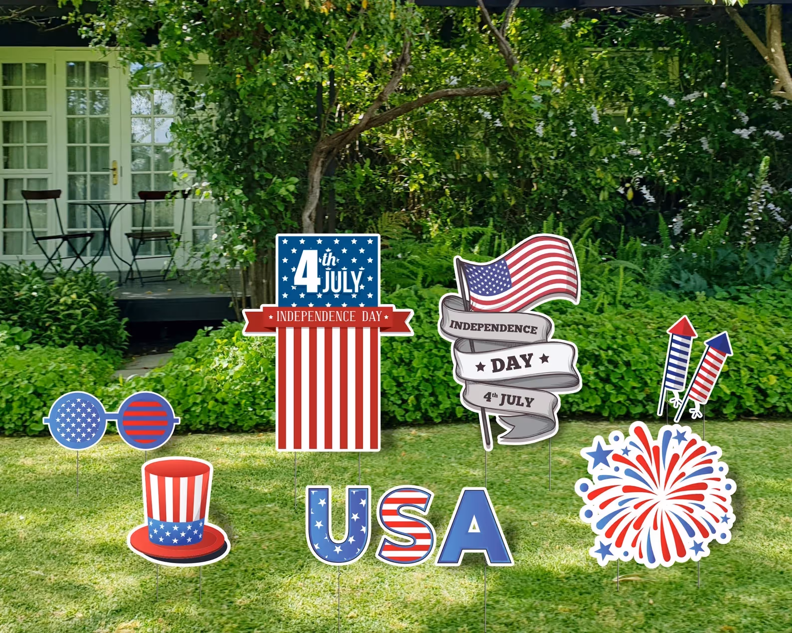 garden decor 4th of July
