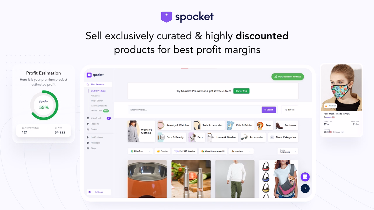 Spocket to Find Winning Products
