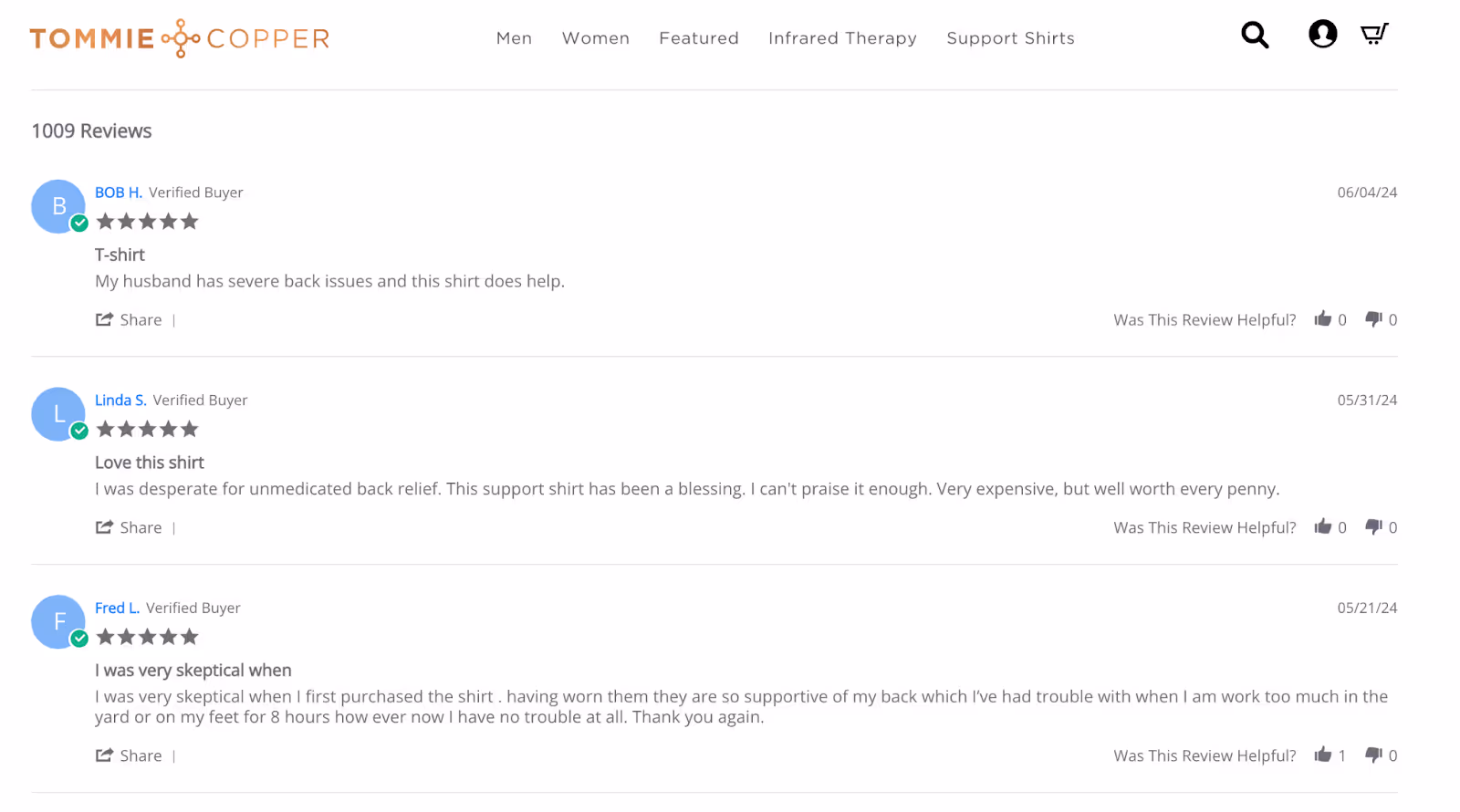 TOMMIE COPPER Reviews