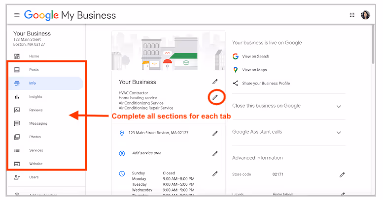 Google Business Account Setup