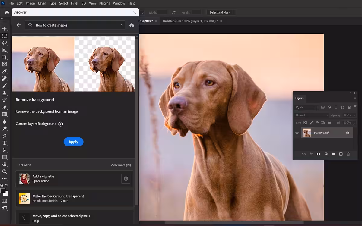 Remove Background in Photoshop