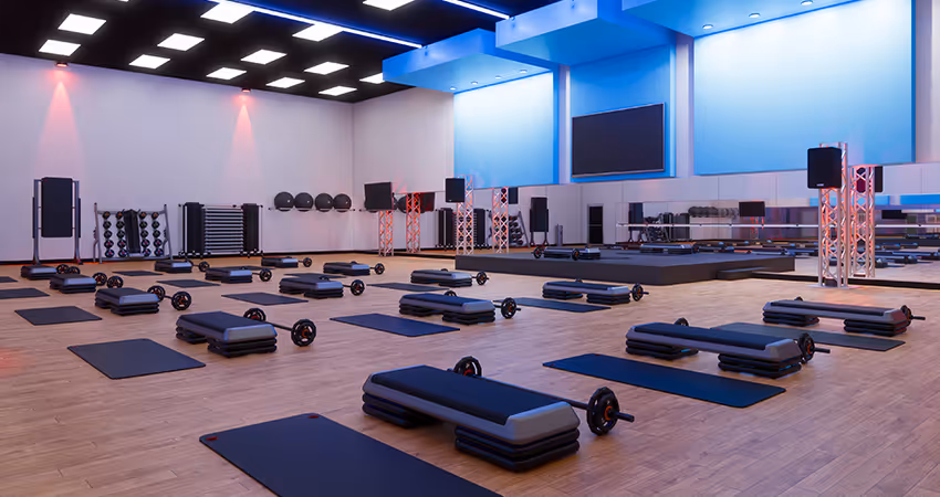 Darstellung eines Fitnessstudios