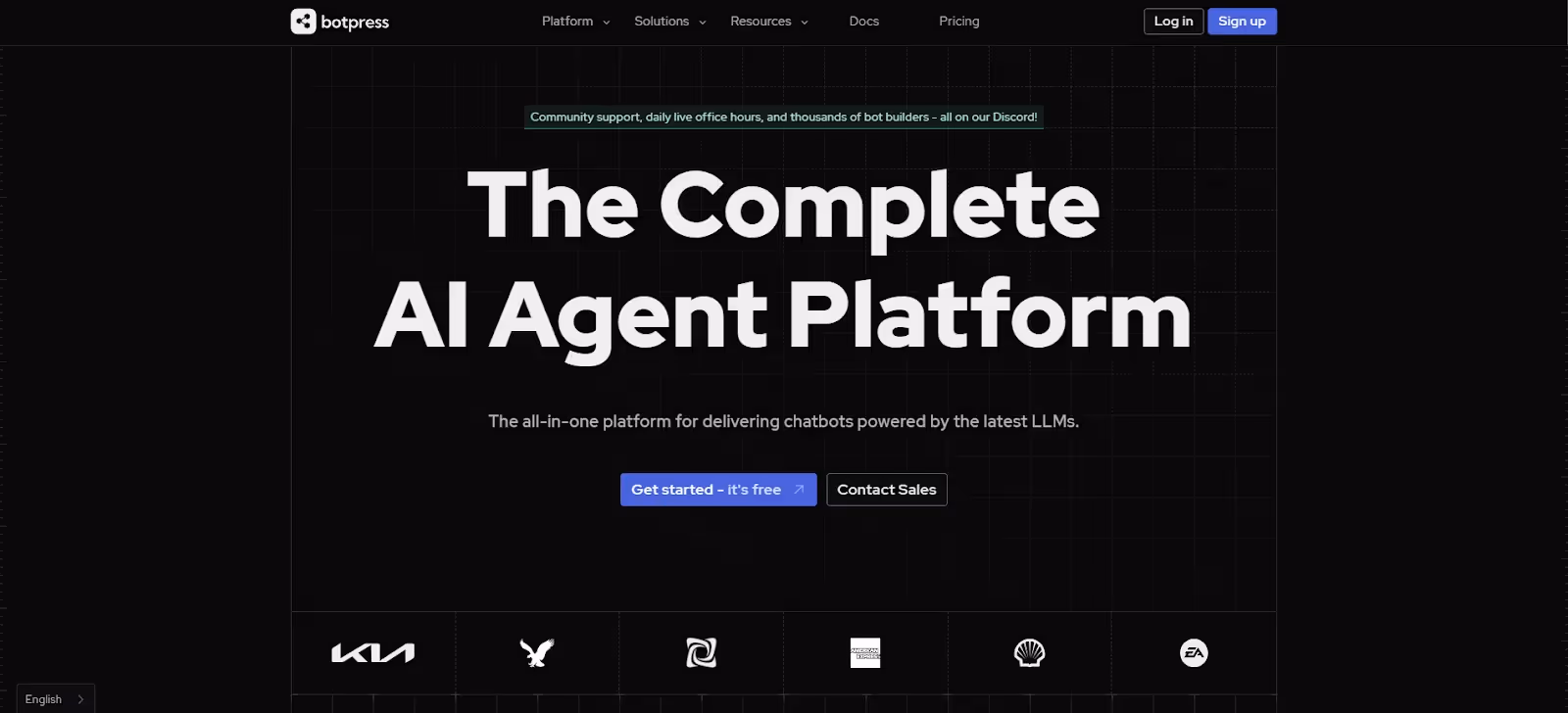 Botpress chatbot de comércio eletrônico