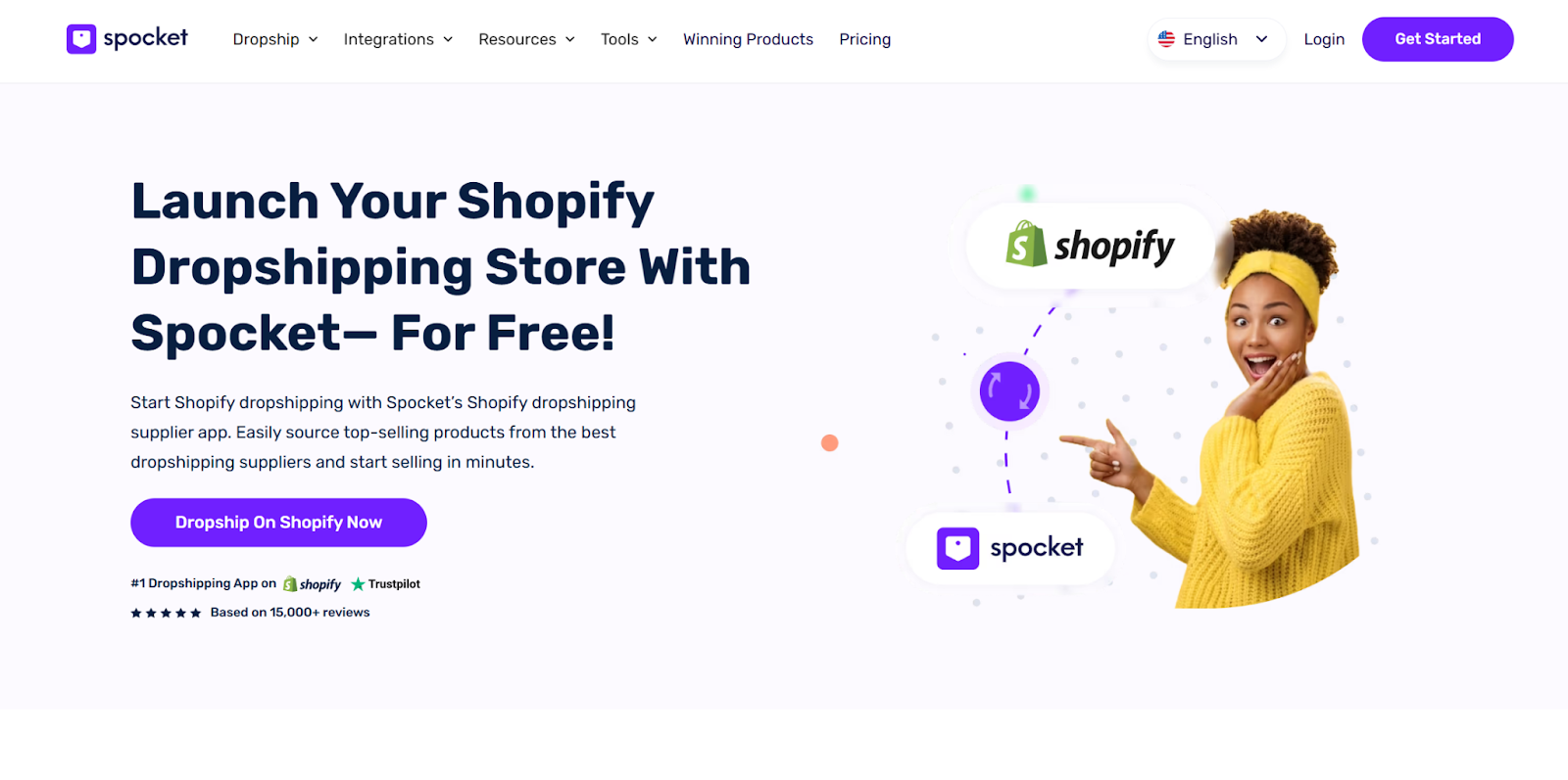 Erstellen Sie Ihren eigenen Shopify Store mit Spocket