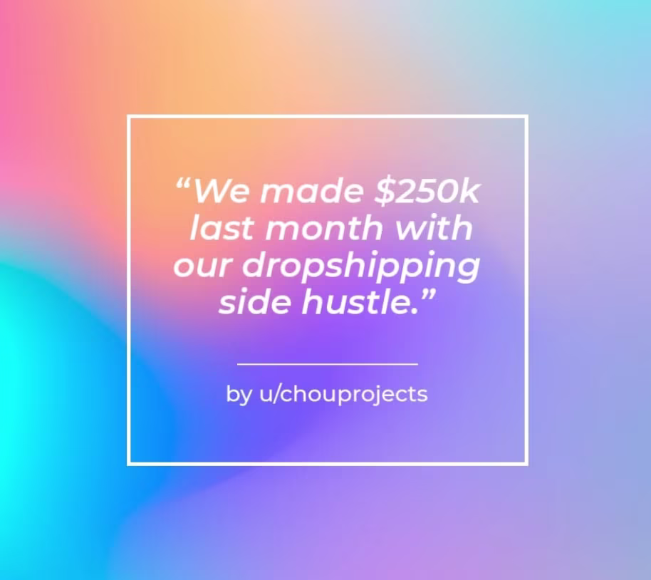 dropshipping journey