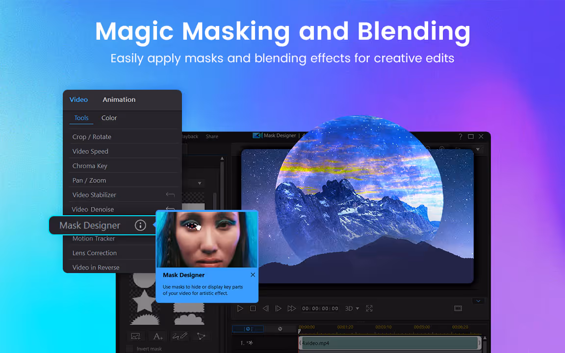 Montez plus intelligemment, pas plus difficilement - Logiciel de montage vidéo gratuit CyberLink PowerDirector 365