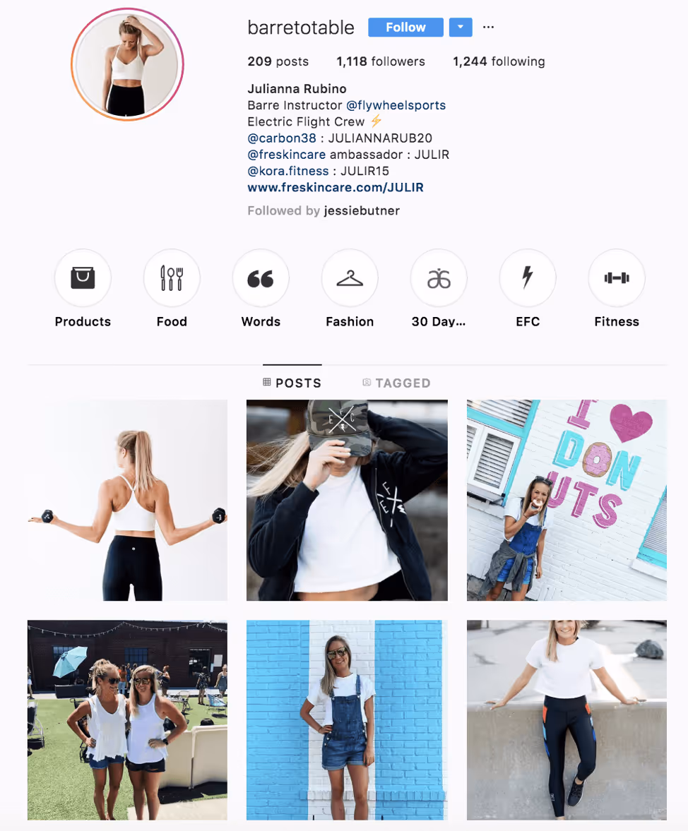 Nanoinfluenciador no IG