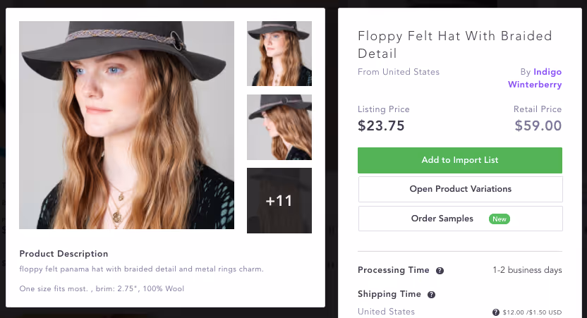 Best dropshipping products to sell 2020 felt hat
