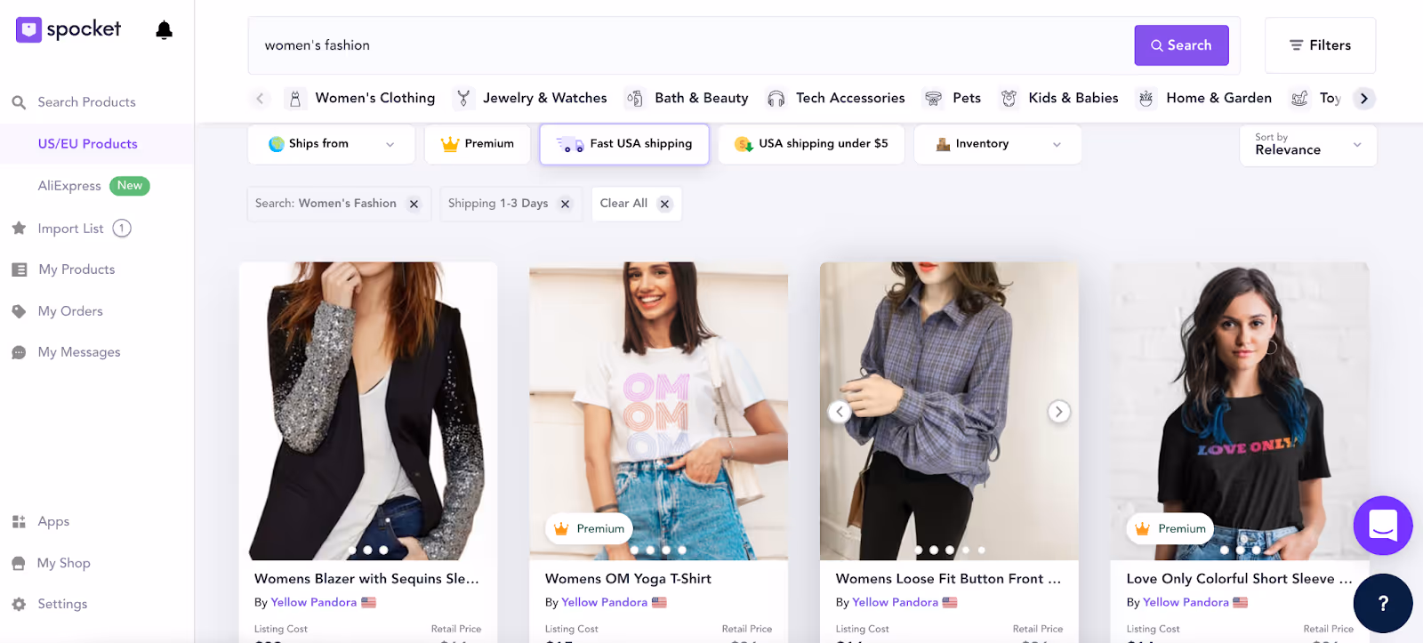 spocket vs oberlo delivery times