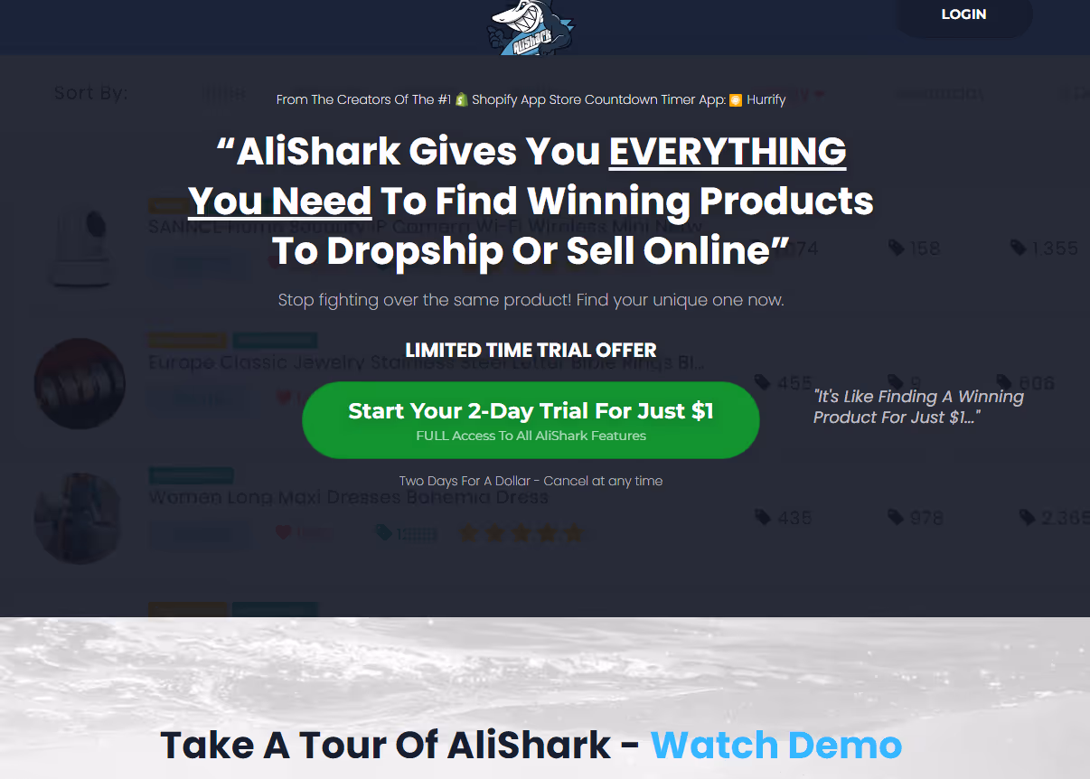 AliShark Product Research Tool