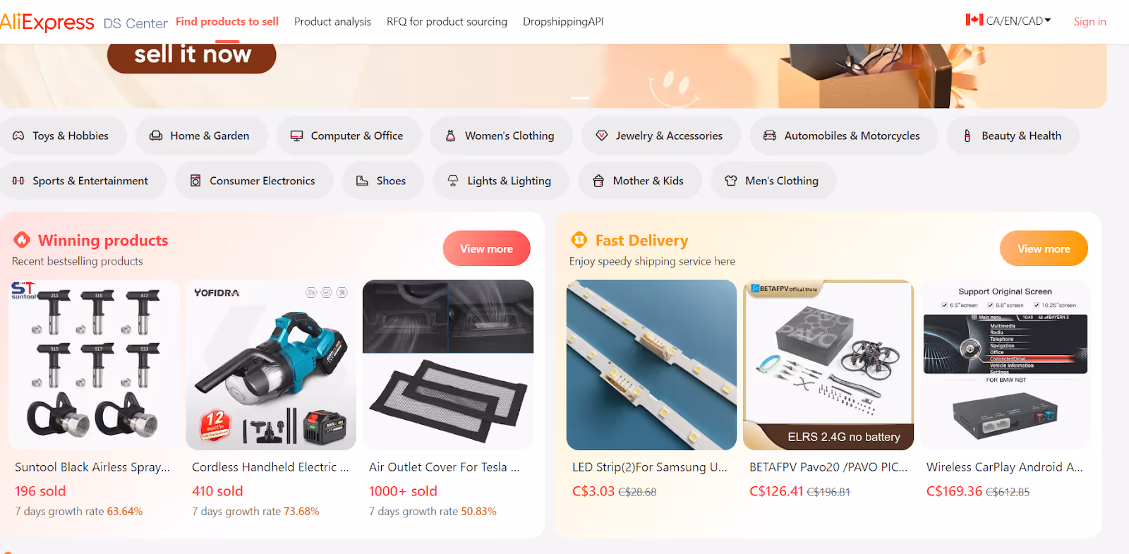 AliExpress Dropshipping Center