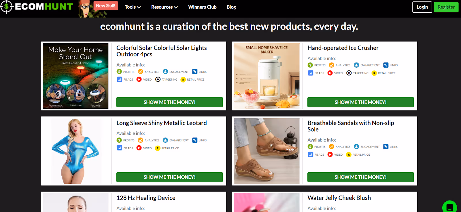 Ecomhunt AliExpress Product Research Tool