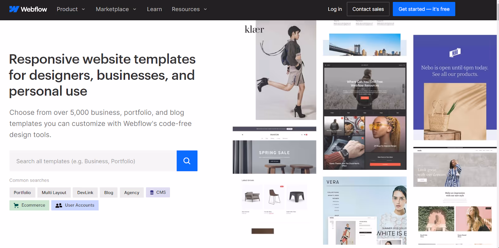 Webflow Themes and Templates