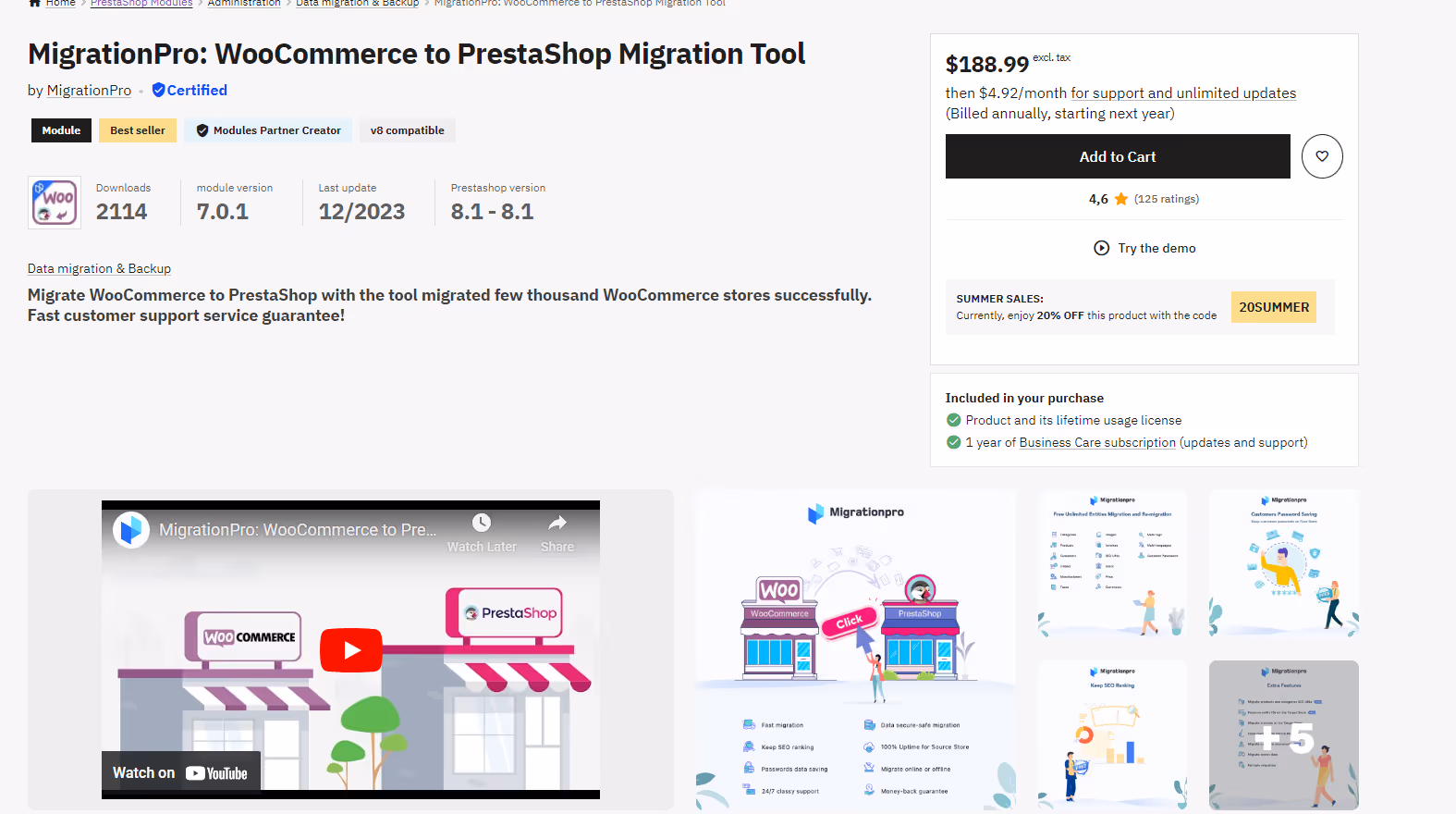 WooCommerce vers PrestaShop