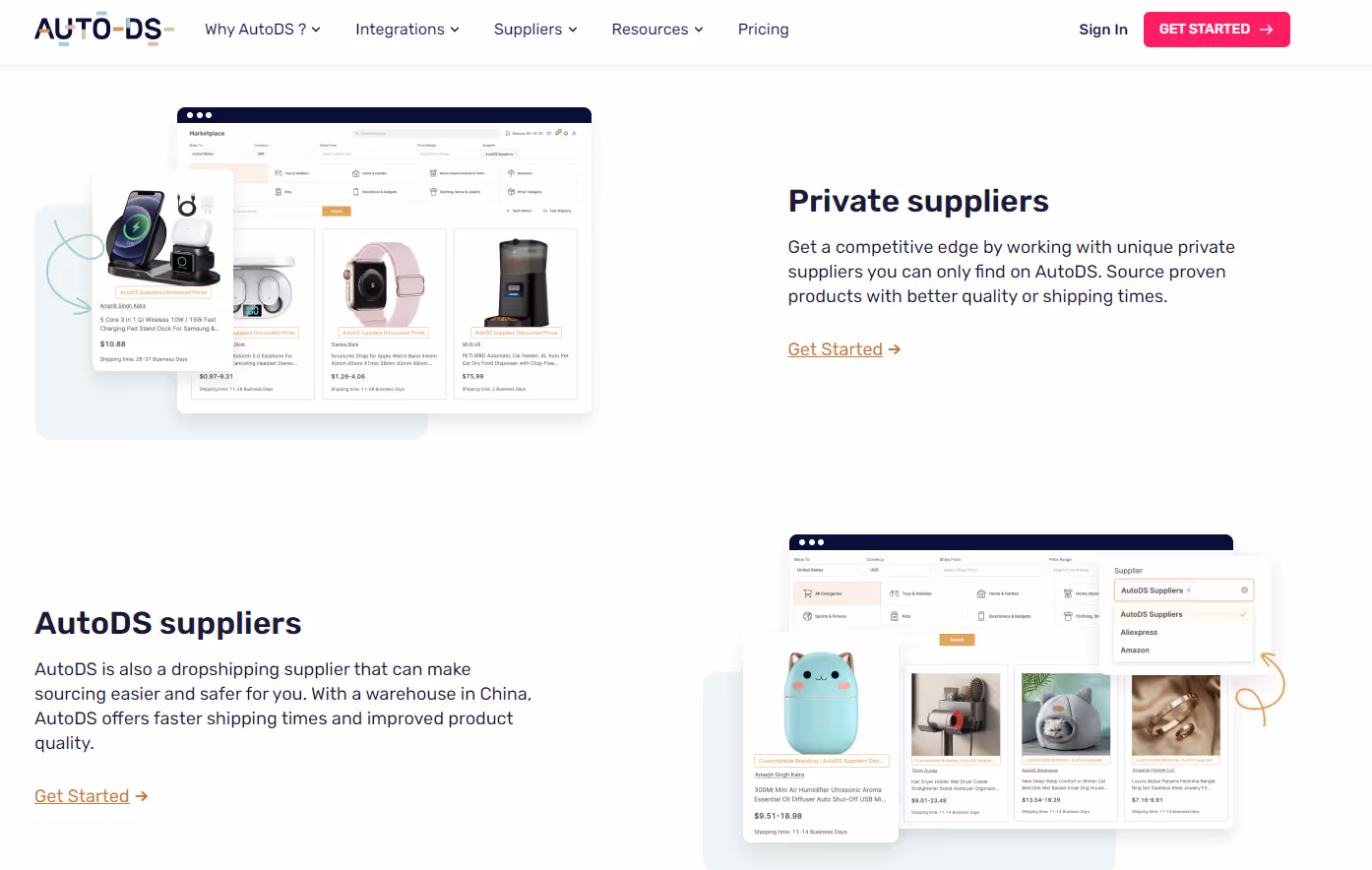 Proveedor de decoración del hogar AutoDS