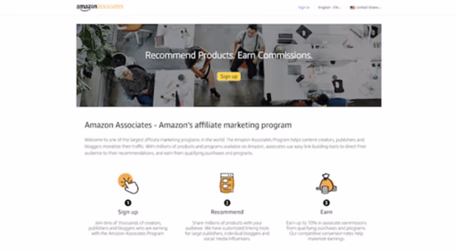 Programa de afiliados de Amazon Associates