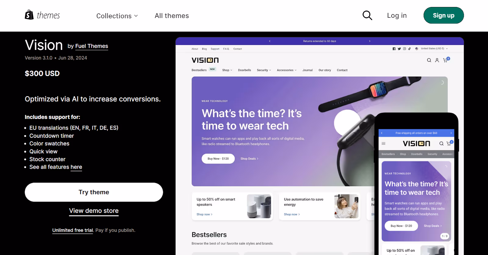 Vision Shopify Jewelry Theme