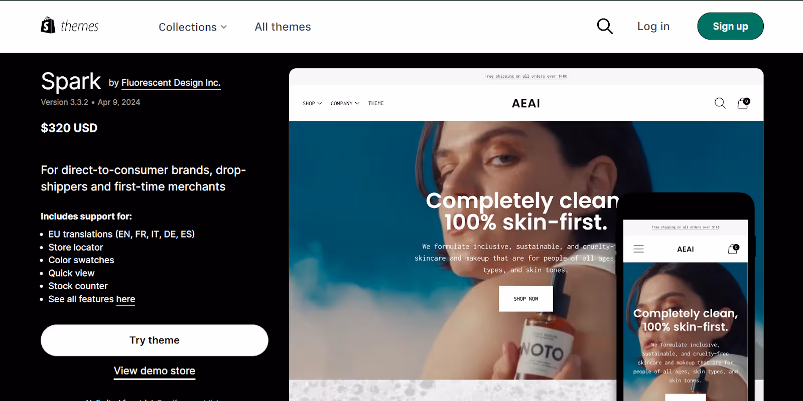 Spark Shopify Beauty Theme