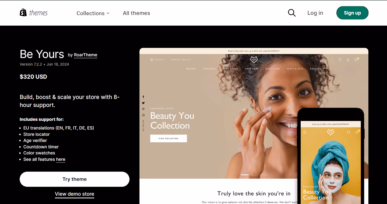 Be Yours Shopify Beauty Theme