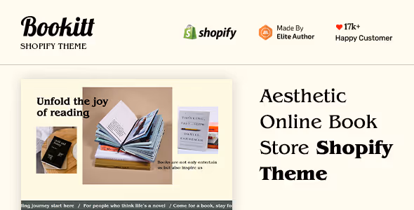 Tema de Libros para Shopify Bookitt