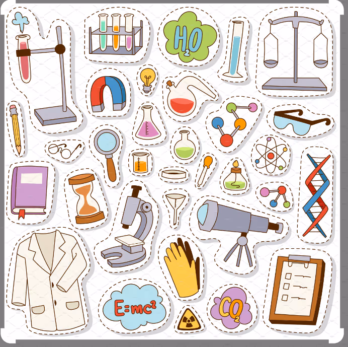 Ideas para pegatinas personalizadas de ciencia