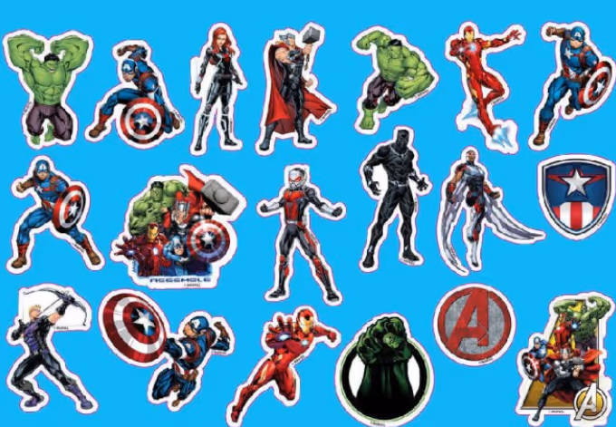 Ideas para pegatinas personalizadas de superhéroes