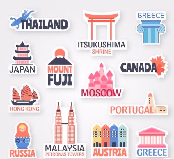 Ideas para pegatinas personalizadas de viaje