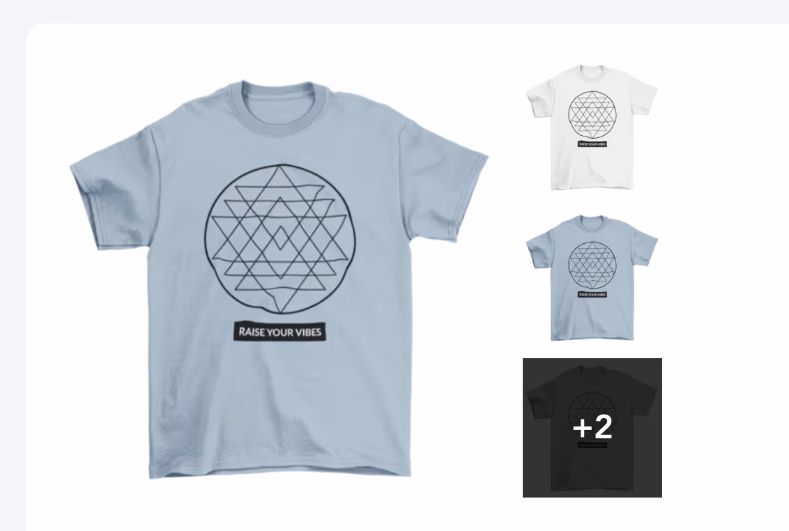 Geometric designs on T-Shirts