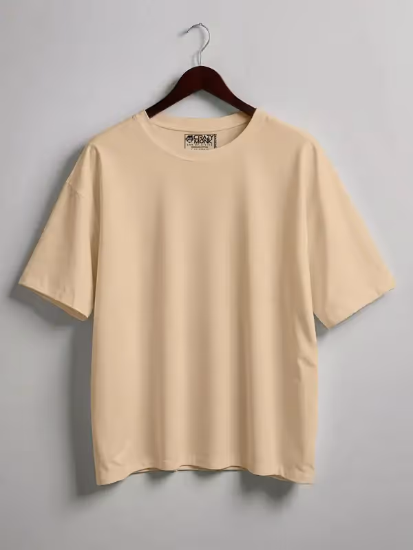 T-shirt beige neutra da donna