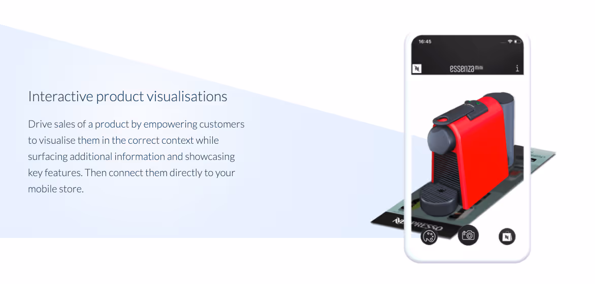 eCommerce trends augmented reality example