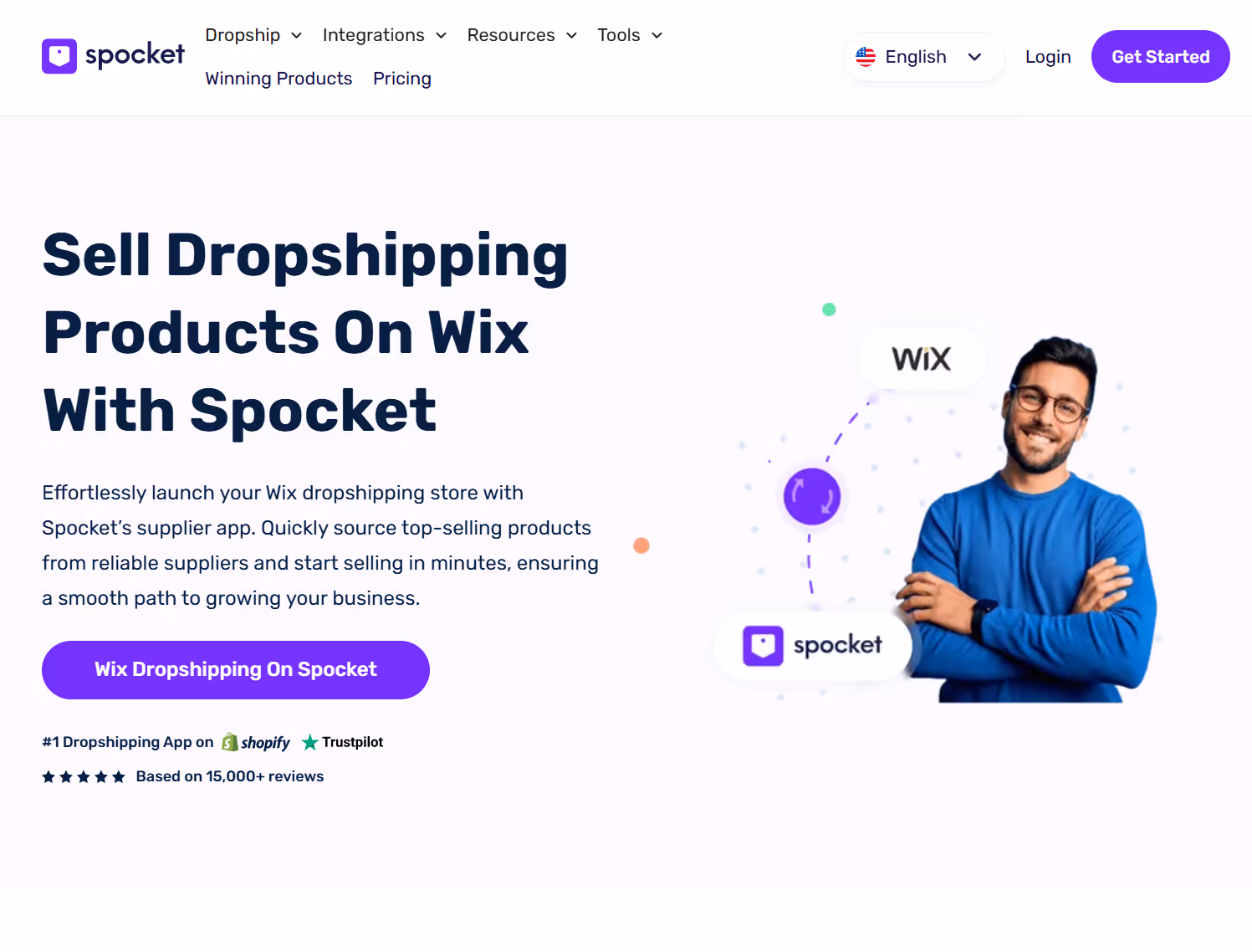 Spockets Integration von Wix