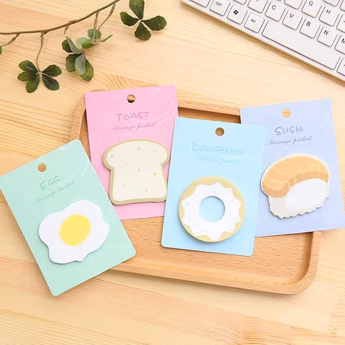 Creative Breakfast Food Memo Pads