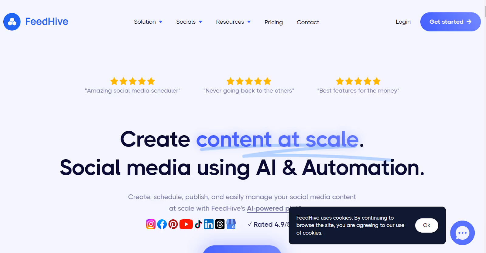 Feedhive pour les publications et mises à jour sur les réseaux sociaux