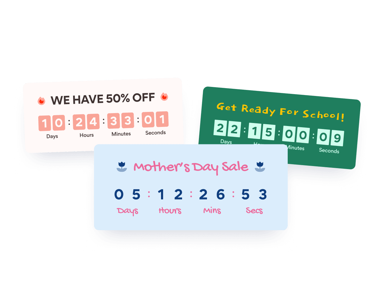 Segnali per il conto alla rovescia delle vacanze