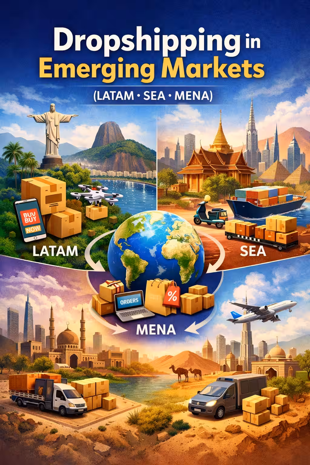 Dropshipping in Emerging Markets LATAM, SEA , MENA