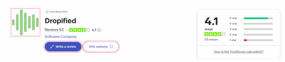 trustpilot dropified