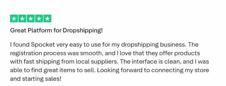 dev's review for spocket