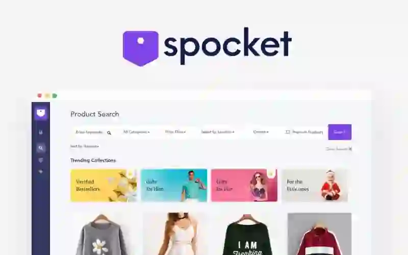 La pagina dei prodotti di tendenza di Spocket per trovare prodotti da promuovere con Google Shopping Ads.