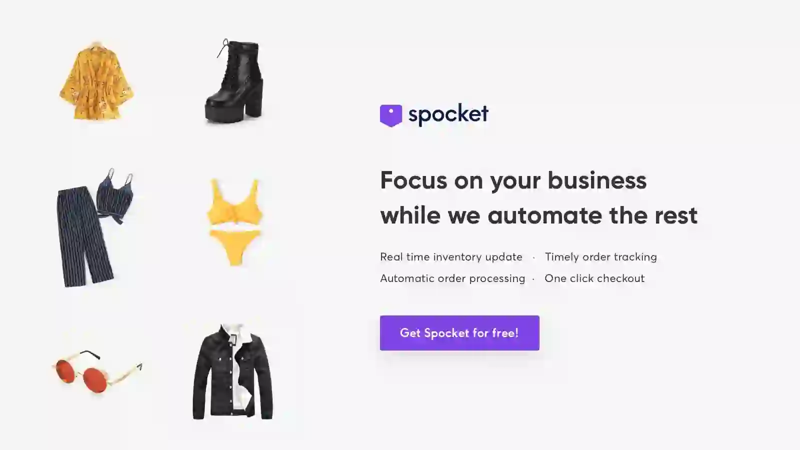 Sincronização automática de inventário da Spocket