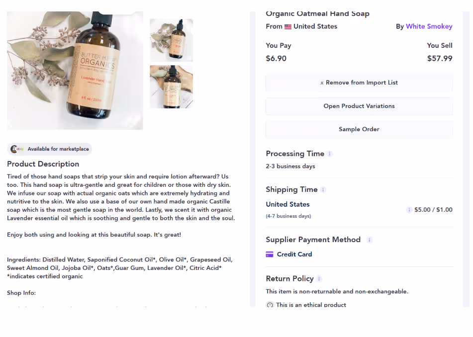 product details