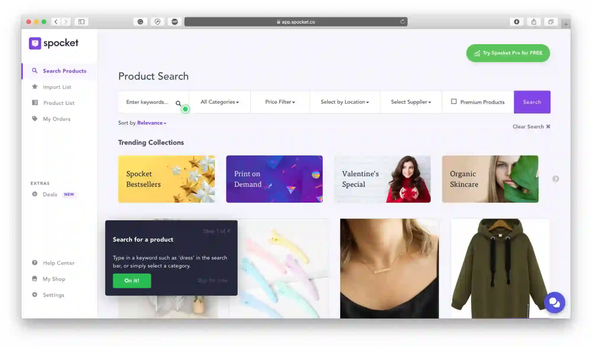 Importing on Spocket
