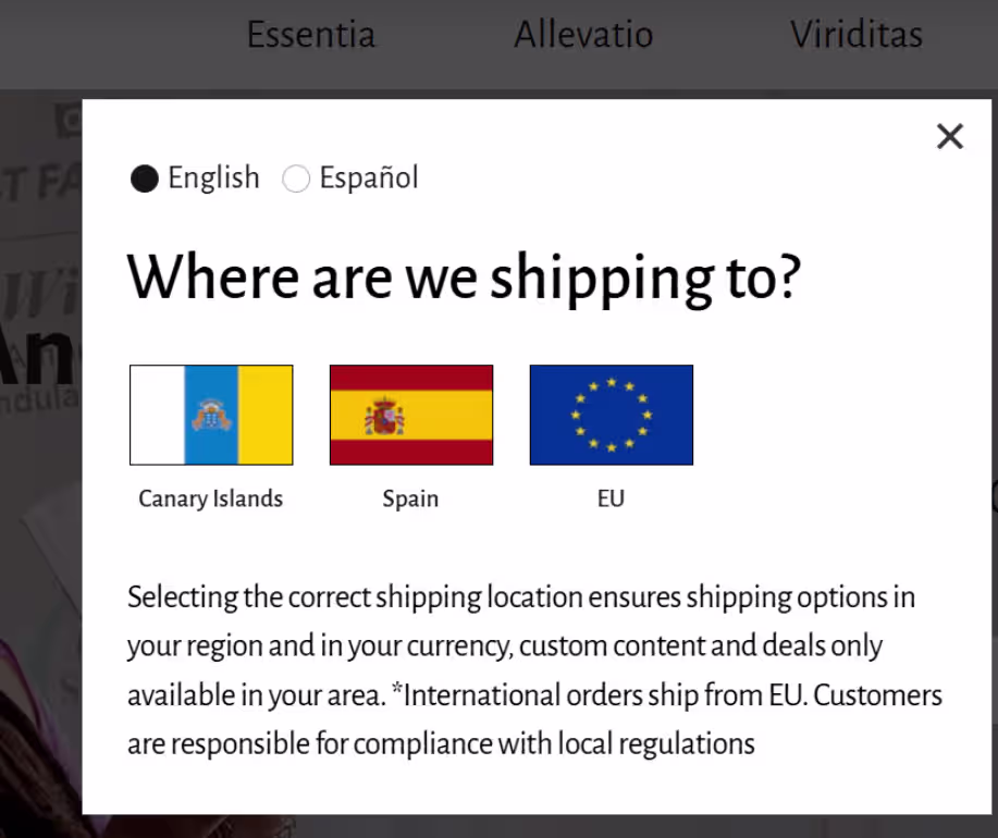multi lingual page